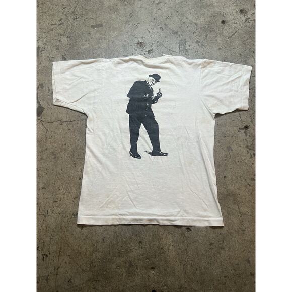 Vintage 90s Sonny Boy Williamson Blues Legend White Single Stitch Tee M Distress - Picture 2 of 8